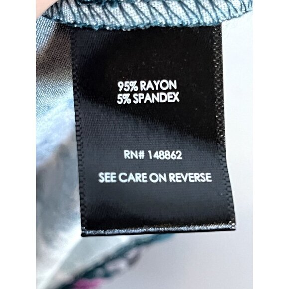 Torrid Dress 22 Green Midi Floral Cold Shoulder Feminine Tropical Retro Boho 80s - Picture 12 of 15